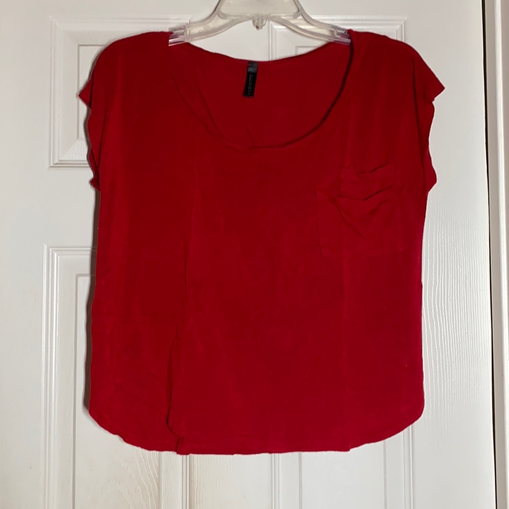3/$10 - Wide neck loose fit crop top